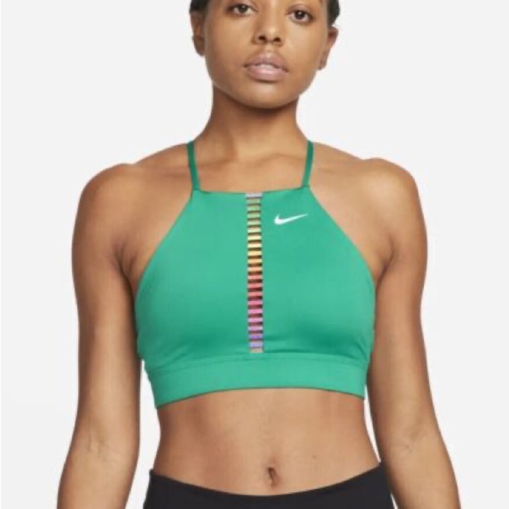 Nike rainbow ladder sports bra NWOT